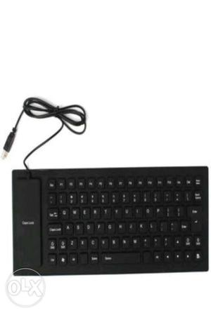 Black Logitech Wireless Computer Keyboard