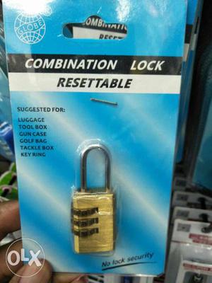 Combination Lock Resettable Pack
