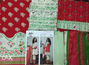 Embroidered lawn suit with lawn dupatta