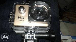 Gold HD P Action Camera With Case