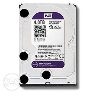 Gray And Purple WD Hard Disc