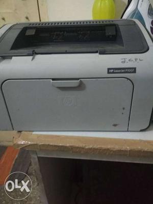 Gray And White HP Printer