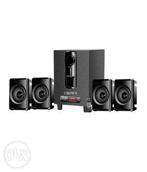 New Crown 4.1 home theater  watts with bluetooth aux usb