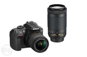 Nikon DSLR camera (D) with mm G lens +