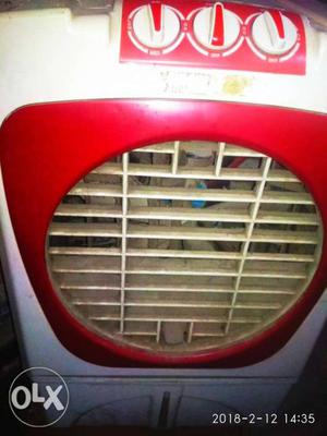 Red And White Portable AC Unit