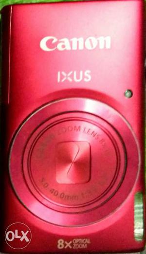 Red Canon IXUS Camera