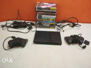 Sony PS2. Original piece with 2 game controllers,