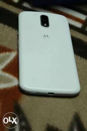 White Motorola Moto Smartphone