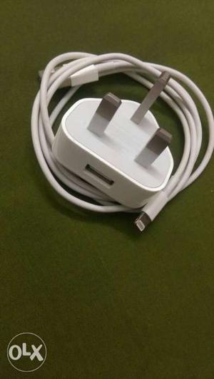 White iphone charger