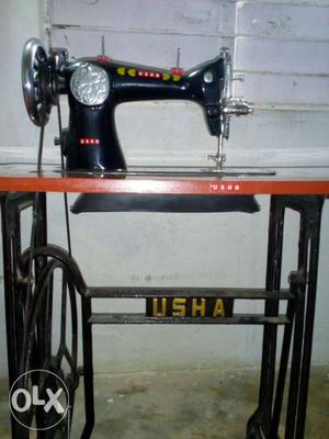 Black Usha Treadle Sewing Machine only 2months used