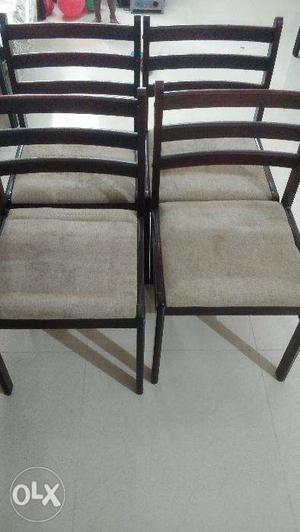 Four seater dining table with four chair