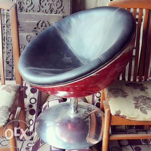Gray And Red Moon Chair