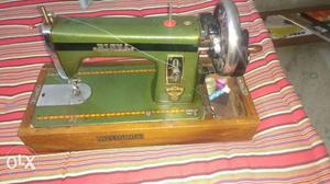 Green And Black Sewing Machine