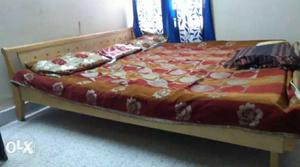 King size double bed without mattress