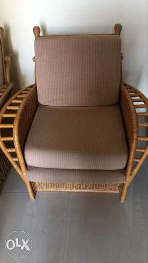 Old good contion cane chair with cushion(each