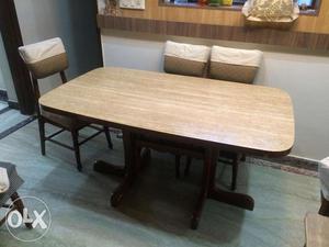 Teak wood dining table