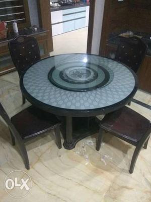 Very good condition dinning table and hall table
