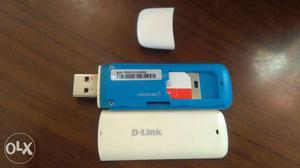 Blue And White D-Link USB Flash