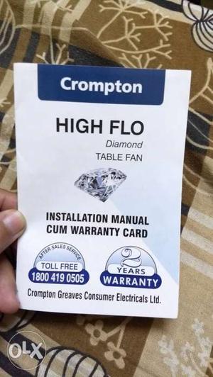 Crompton High Flow Diamond Table Fan