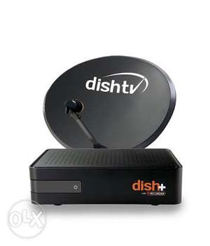 Dish tv Sd + stv box with all accessories