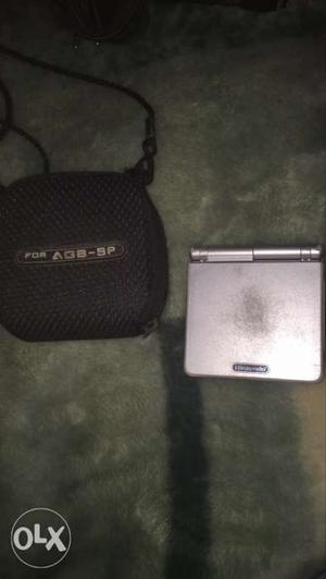 Game Boy Advance SP With Charger Cover and over