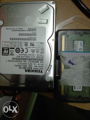 Gray Toshiba Hard Disk Drive