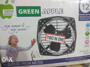 Green apple exhaust fan 2 in 1 new