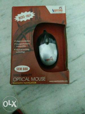 Grey And Black Optical Mouse Box