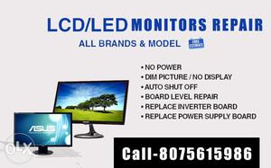LED - LCD Monitor Service at Best Rates..Any Brand -Board
