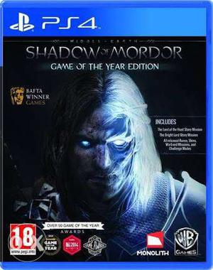 Shadow Of Mordor GOYE - Used PS4 Game