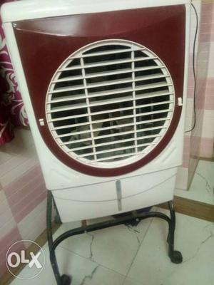 White And Red Portable AC Unit