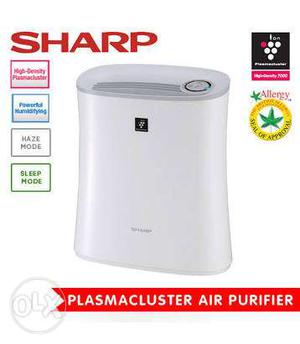White Sharp Plasmacluster Air Purifier