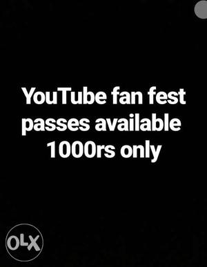 Youtube Fan Fest Text
