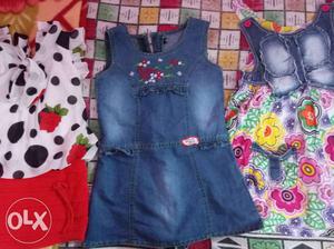 3 Western dresses for GIRL baby 2 yrs to 3