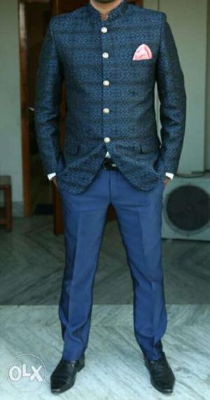 Brand new, Deziner, Navy Blue color Men's suit.