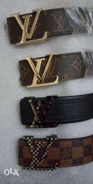 Brown And Black Louis Vuitton Belt