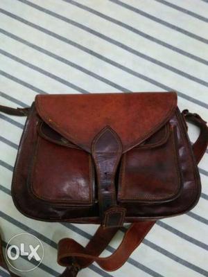 Brown Leather Satchel