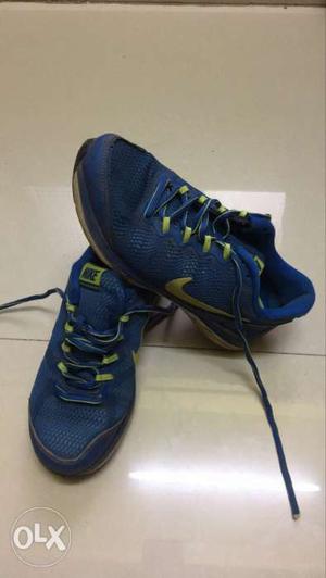 Pair Of Blue Low-top Sneakers,Nike,size-4