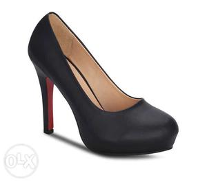 paired Black Platform Stiletto