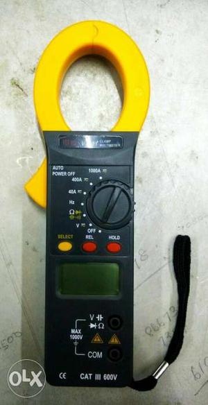 Black And Yellow Clamp Tester