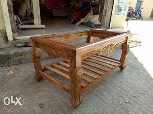 Brand new wooden carving coffee table