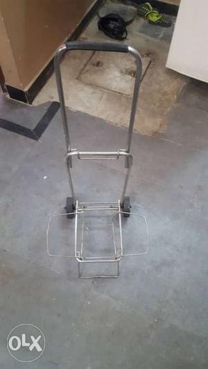 Gray Steel Folding Cart