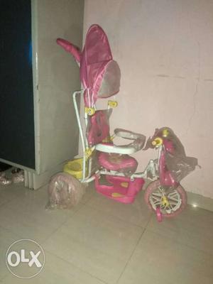 One month old pink baby bicycle. brand new. got