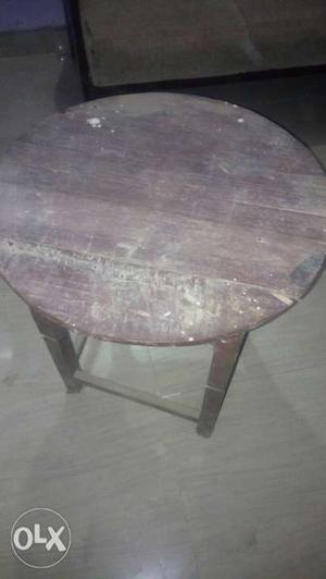 Round Brown Wooden Table Top