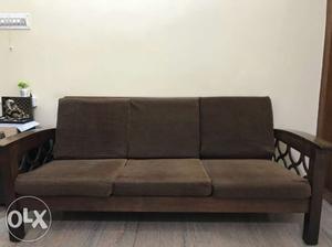 Wooden Sofa 3+1+1 Seater