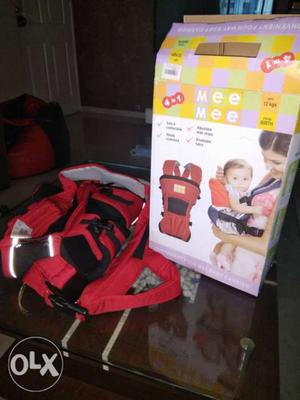 Baby's Red And Black Mee Mee Carrier With Box