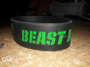 Black And Green Beast Silicone Bracelet