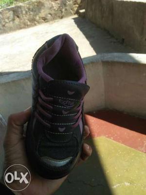 Black And Purple Shoe