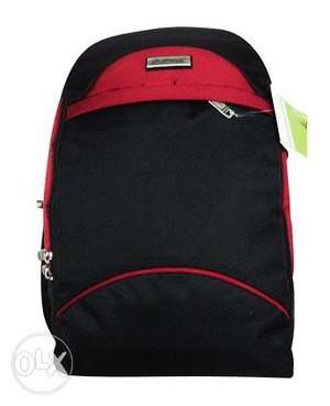 Black And Red Backpack