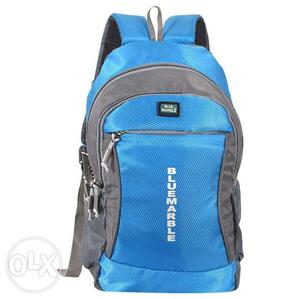 Blue And Gray Bluemarble Backpack